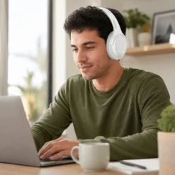 Alternative view of Casque sans fil Deepbass R21 Hi-Res avec microphone intégré