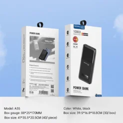 10000 mAh Power Bank Slim 10000 mAh 10.5W High Quality - Image 4