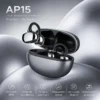écouteurs Bluetooth sans fil Deepbass AP15 à clip d’oreille haute qualité Noir